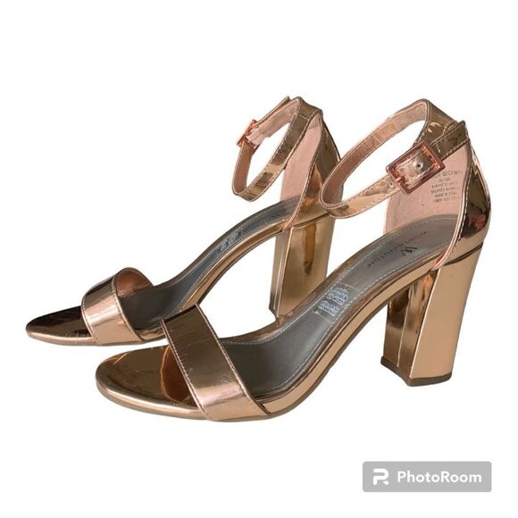 Worthington Shoes - Worthington Women's Beckwith Heeled Gold Sandals - Size 6